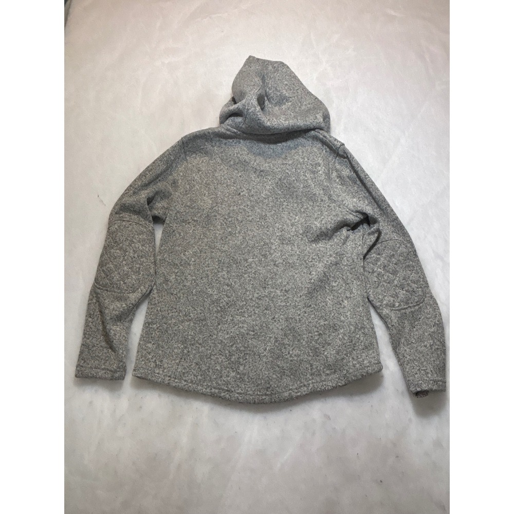 Eddie Bauer Womens Heathered Gray Fleece Lined‎ Hooded Jacket Full Zip Size L - Picture 8 of 10